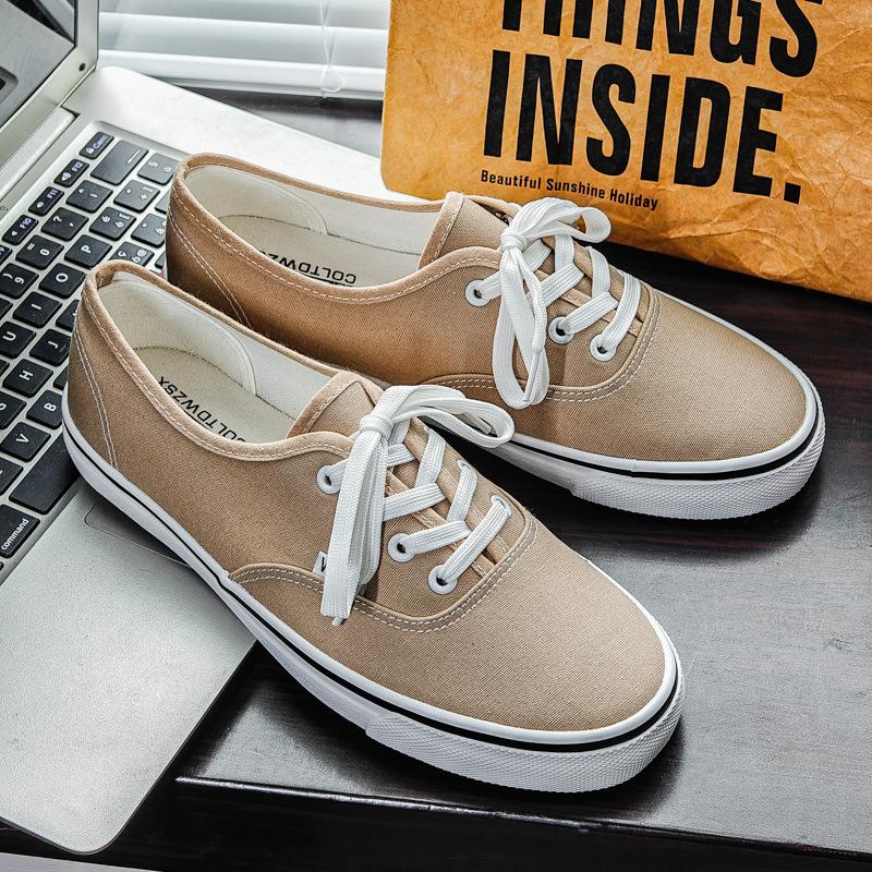 Spring new low-top canvas shoes breathable student board shoes