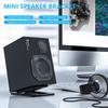 KK Cable Desktop Speaker PC Desktop Speaker Stands x 4cm C-01 Stands, Speaker/Small (Pair) Length 15.5cm Width 11.5cm Height C-01 (Black)