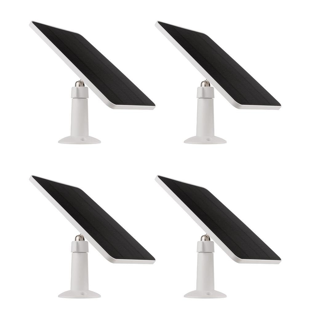 4PCS Solar Panel Charger Fits for Arlo Pro 6 6 XL, 6V 5W High Efficiency Solar Panels, IP65 Weatherproof, 9.8ft Cable,