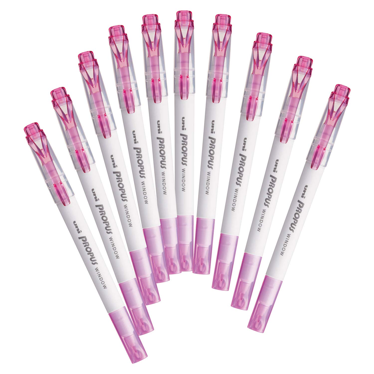 Mitsubishi Pencil ProPass Window Color Light 10 Box Markers, Pink, pens, PUS103T.51