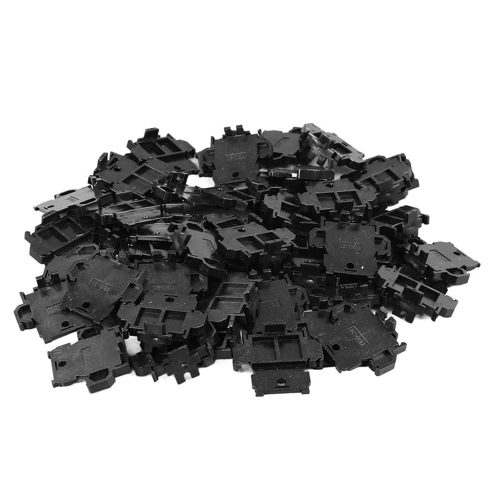 100 STÜCK Klemmenblock Nylon Multifunktional DIN-Schienenklemmenblock für Zuhause Gewerblich