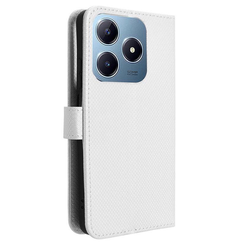 For Realme Note 60x 4G/C63 4G/C61 4G/Narzo N63 4G Case Leather Phone Cover Diamond Texture