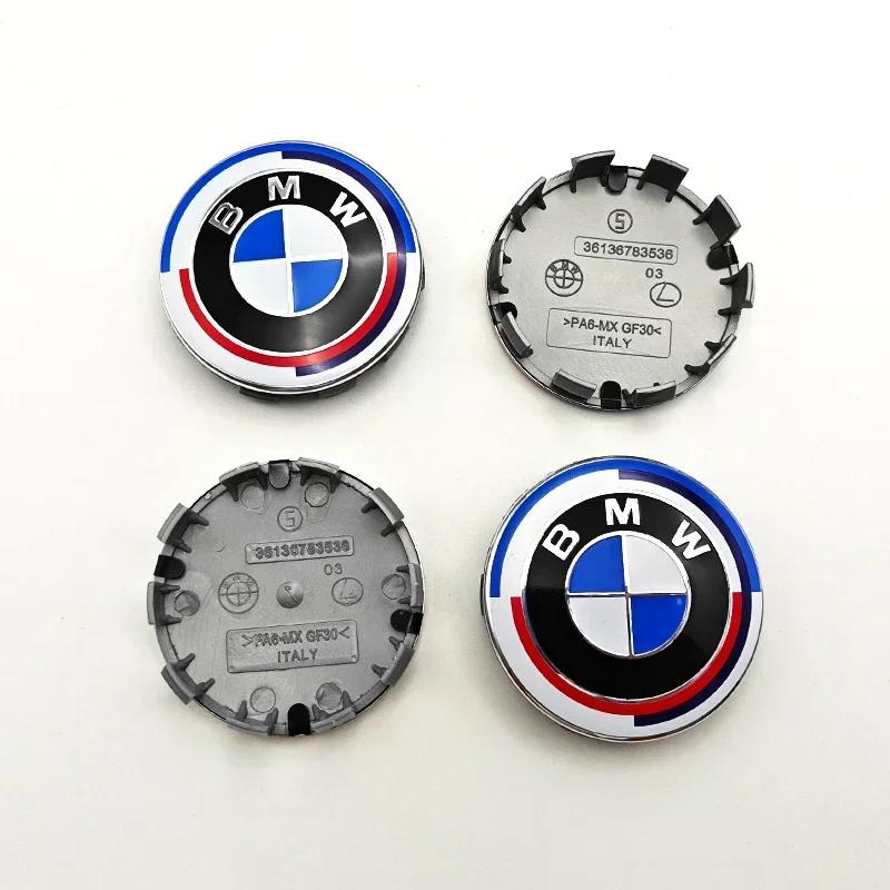 2026 Hot 4PCS 56/60/68mm Car Hub Cap Decor Sticker Badge Wheel Center Covers Decal Auto Accessories For BMW M E36 E46 E60 E90 F10 E36 G20