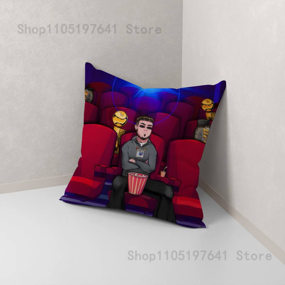 A-Anuel AA Rapper Pillow Case For Sofa Decor Car Office Room Printing Cushion Cover Decorations and Protector