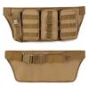 PHOENIX IKKI Small Item Storage Camouflage Utility Outdoor Tactical Military Crossbody Waist Bag Waist Pouch Work Belt Tactical Belt Brown