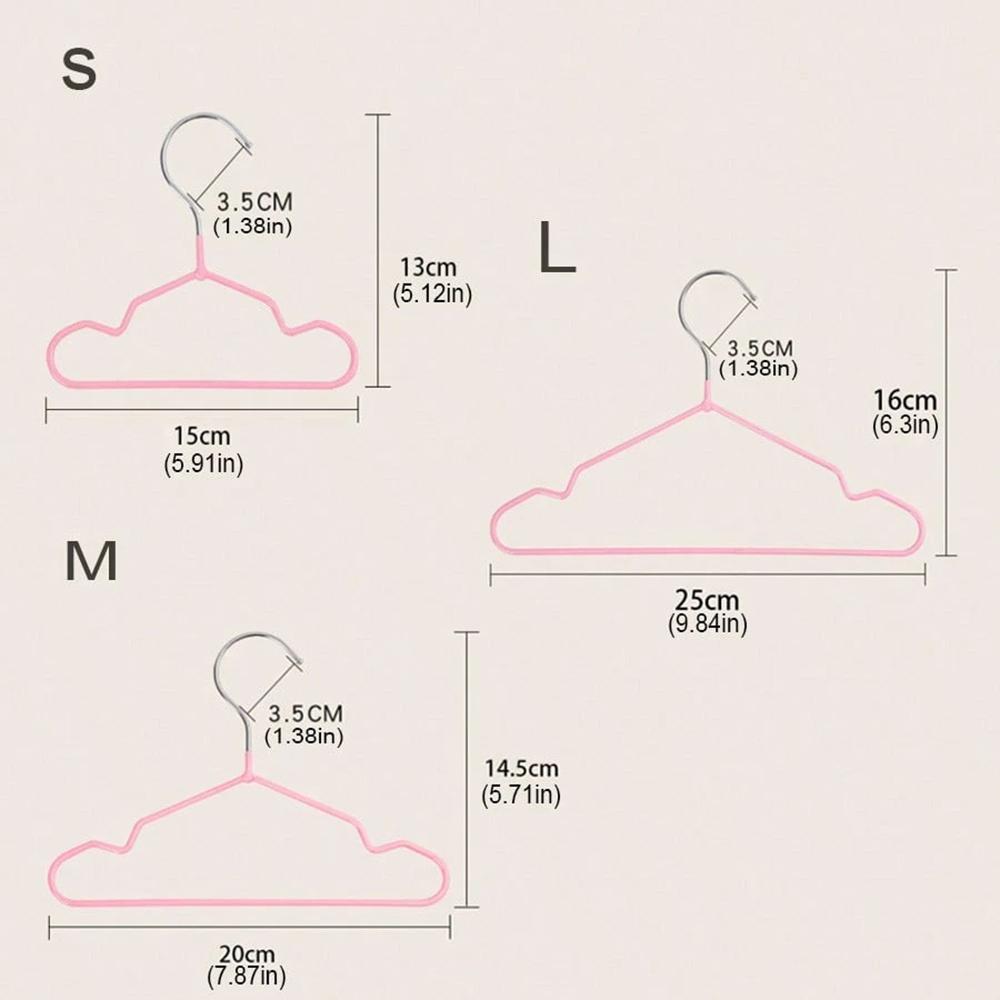 10Pcs Pet Clothes Hangers, Space-Saving Metal Hangers For Pet Apparel, Durable & Easy-To-Use, Ideal For Small To Large Pets