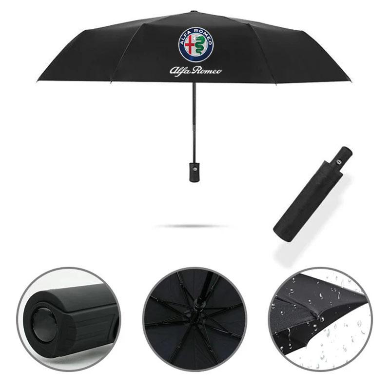 Car Umbrella Fully Automatic Folding Windproof Umbrella For Alfa Romeo Giulia Stelvio Giulietta 159 147 156 166 Car Accessories