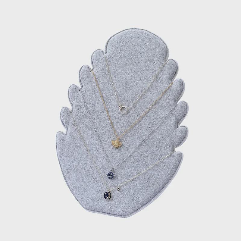 Flannel Jewelry Display Stand for Necklaces, Earrings, and Pendants with Flame Board Design