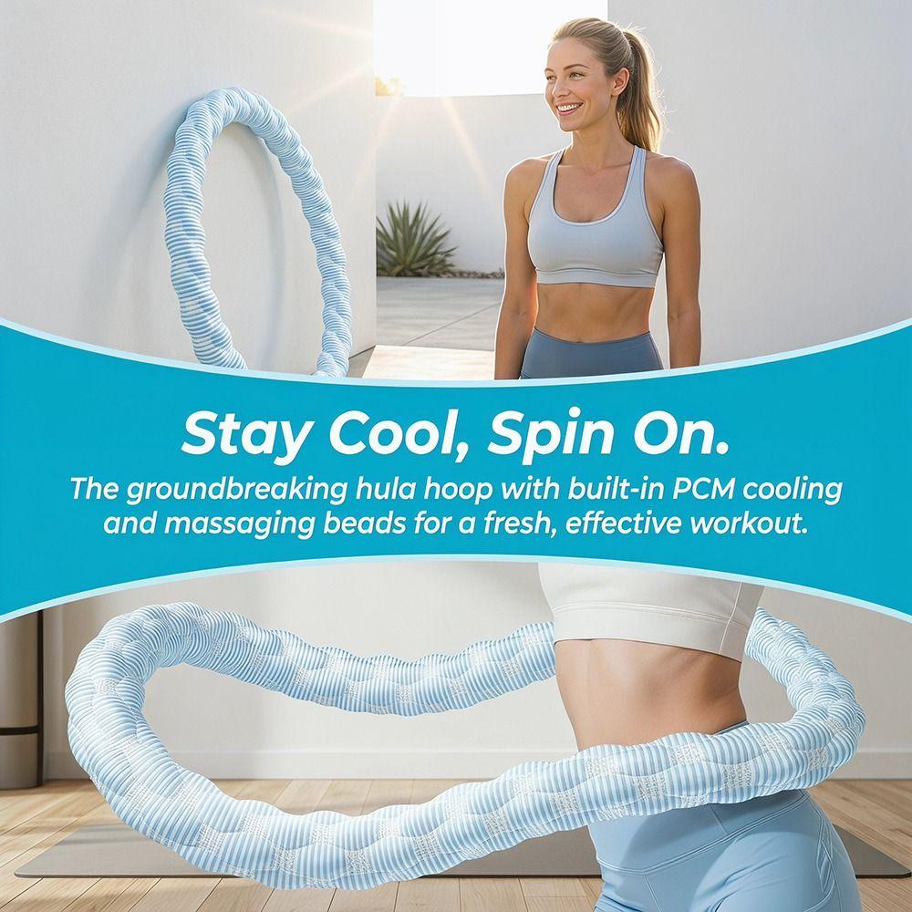 Ice Silk Soft Fitness Hoop Silent Design Fitness Waist Trainer  Full-Body Training