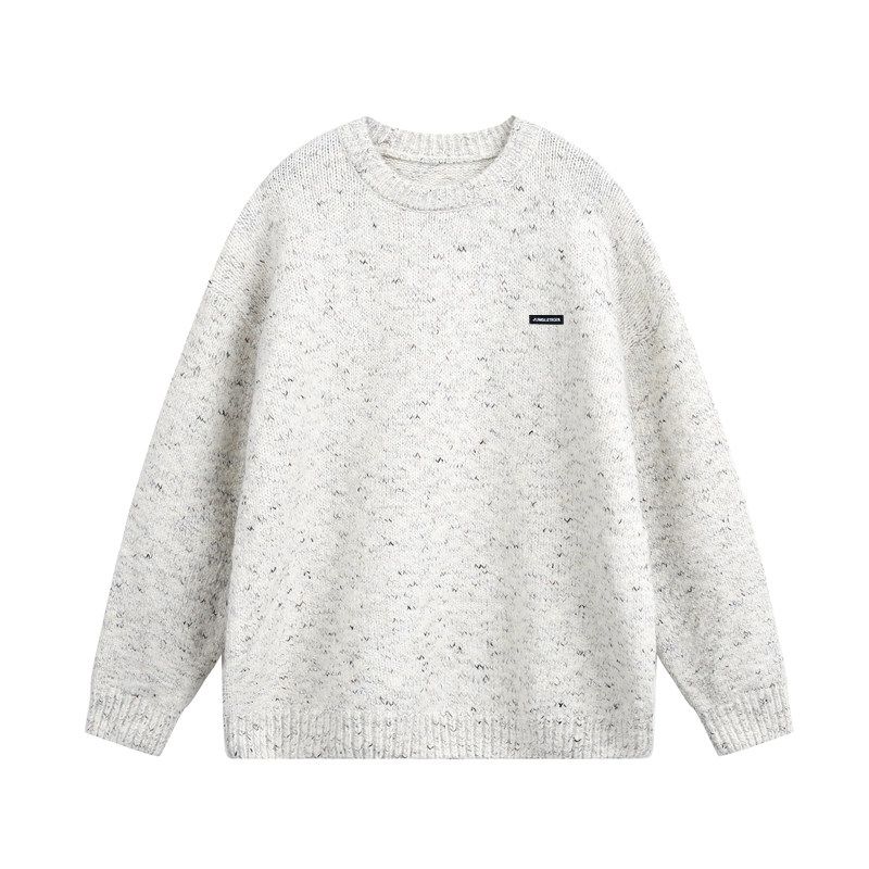 Jungle Tiger American Style Trendy Crew Neck Soft Sweater for Men, Autumn and Winter Couple Style Loose Lazy Knit Top