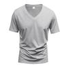 T-shirt Homme Style Américain Col en V Séchage Rapide Respirant Décontracté Sport Manches Courtes Homme