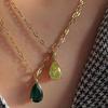 18k Gold-Plated Retro Zircon Birthstone Necklace