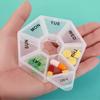 2 PCS Pill Organizer  7 Day Dispenser Daily Travel Portable Size Small Cute Holder Medication Organizers Vitamin Pillbox Reminder