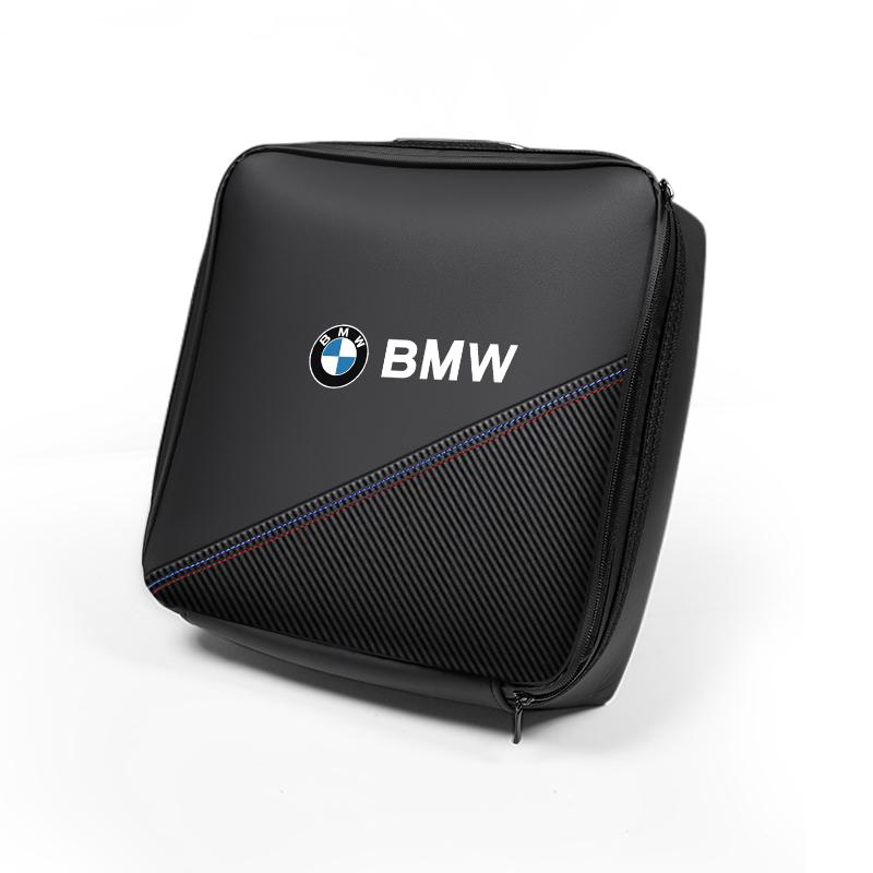 Car Rechargeable Gun Storage Box Leather Organizer Case For BMW i4 F40 F11 E46 E60 E70 G30 Car Storage Bag Accessories keychain JG4