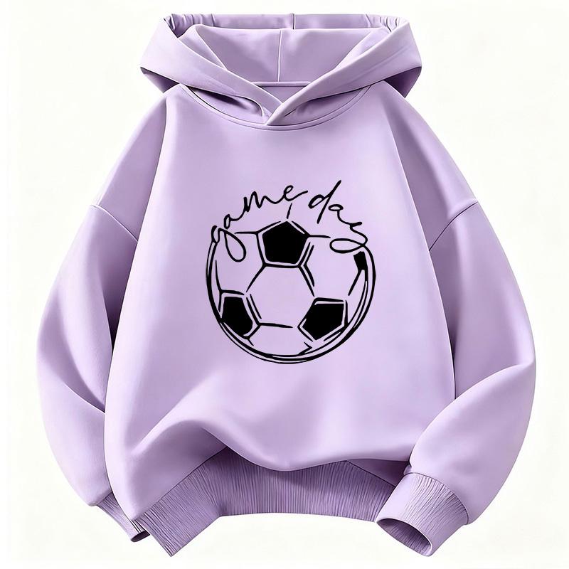 Funny Game Day Football Hoodie Children's Sweatshirt Hoody for Boys Girls Casual Hoodies Hip Hop Clothes