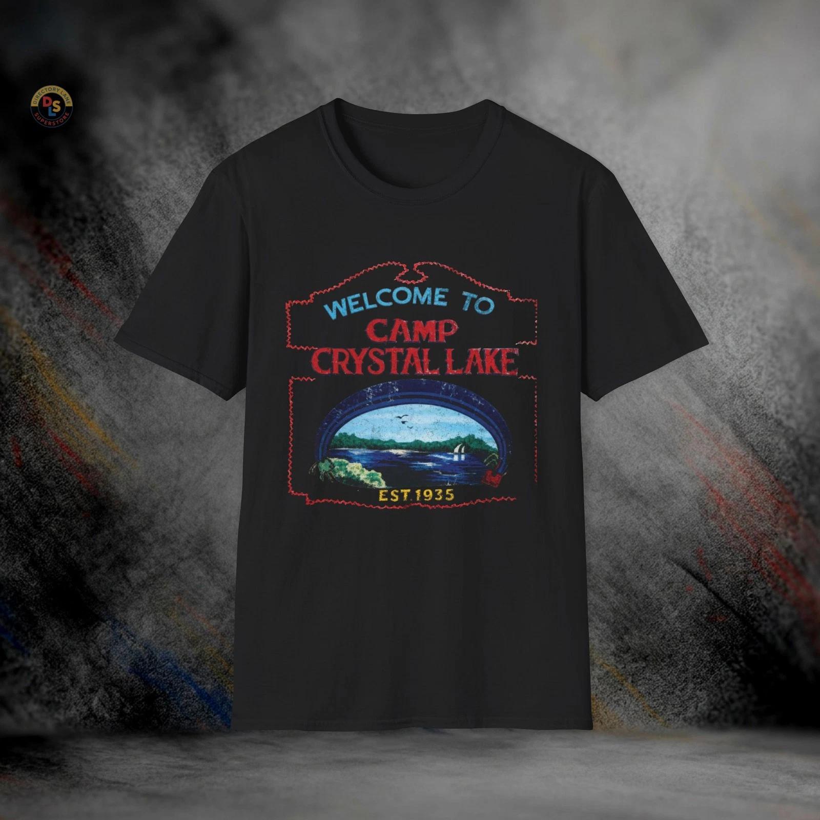 Camp Crystal Lake Friday the 13th Vintage T-Shirt | Softstyle Tee M