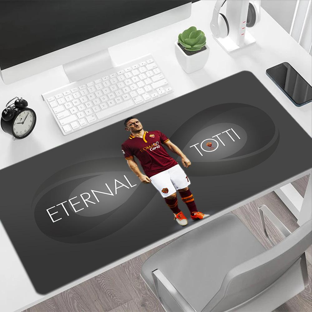 Totti's Legacy Soccer Gaming Mouse Pad Office Mouse Mats HD Print Desk Pad Non-Slip Rubber Bottom Perfect for Office Laptop Gaming Setup
