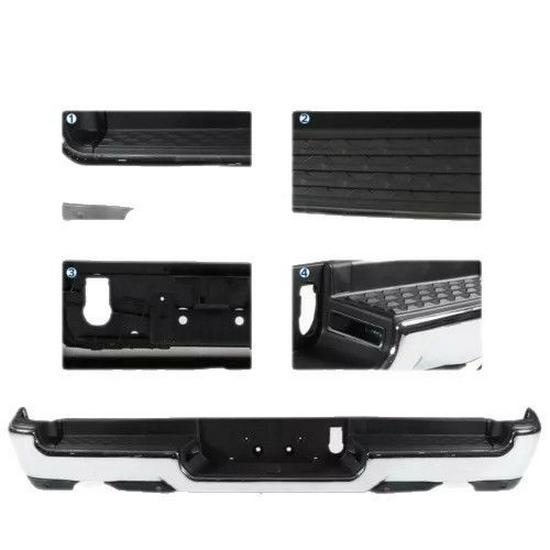 Rear Bumper with Dual Holes for 2019-2024 Dodge Ram 1500