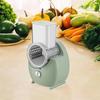 Electric Cheese Graters 3 in 1 Rotary Grater for Onion Potato Burger Patties Green