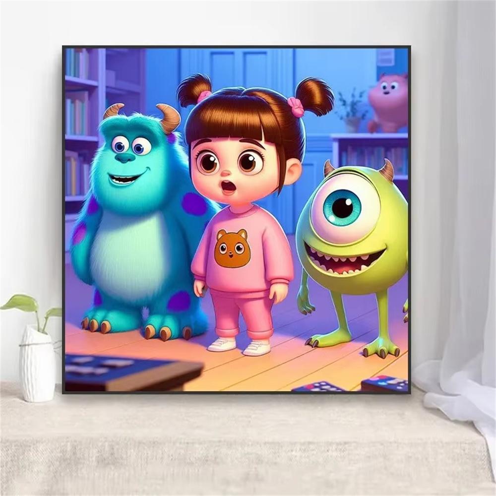 Disney Multi-character Collection Diamond Painting 5D Full Diamond Cartoon Home Bedroom Living Room Decoration Large Painting