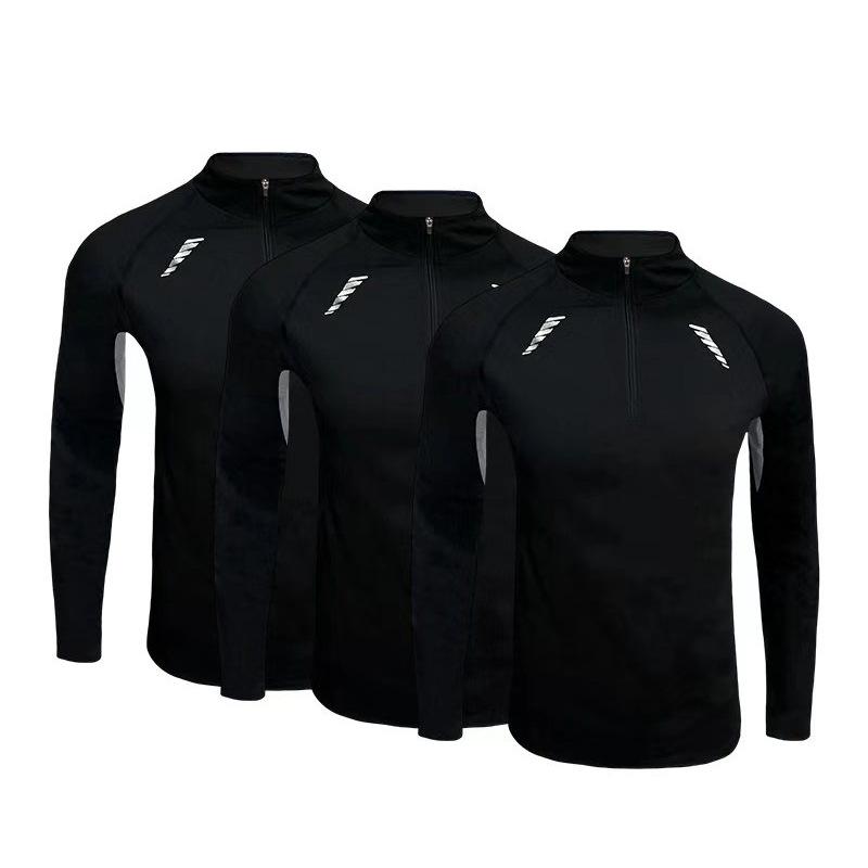 Unisex termo sportovní top s polorolákem, zipem, rychleschnoucí a sametovou podšívkou pro podzim a zimu.