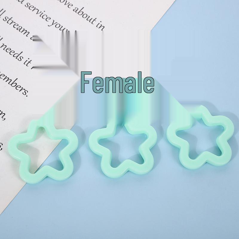 Pastel Star Wave Acrylic DIY Keychain and Hair Accessory Material