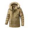 Men's Winter Korean Style Mid-Length Thickened Cotton Jacket