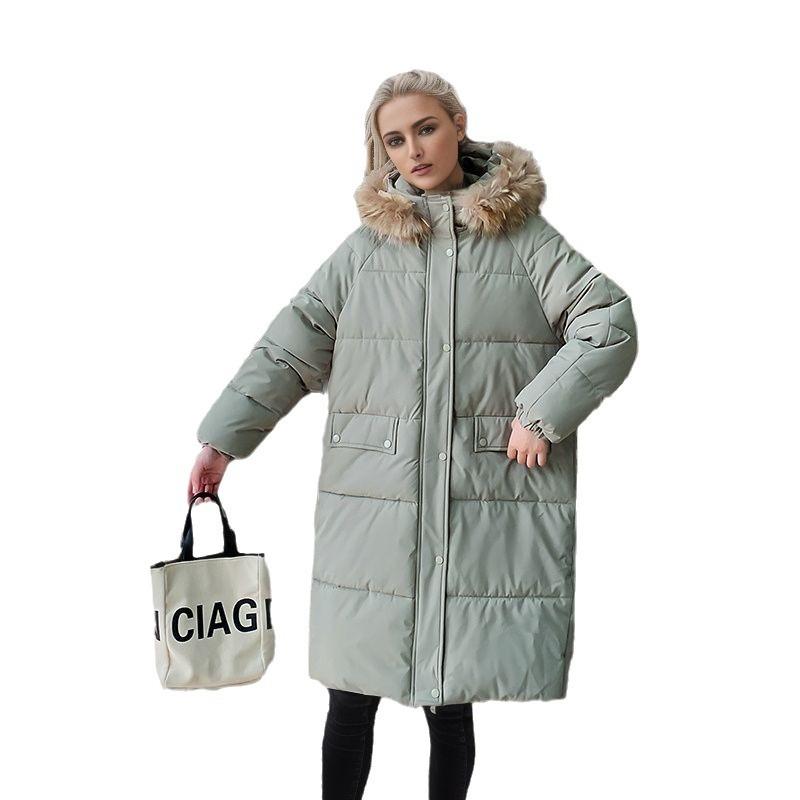 Women's Medium and Long Cotton-padded Clothes, New Winter Thickened -padded Clothes, Loose Student Cotton-padded Jackets, Bread Clothes.