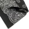 Kakatrend Bandana Black Adult Paisley 100% Cotton Stylish Handkerchief Cotton Bandanna Unisex Durag Large Men's Black 55cm X 55cm