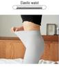 Women's Ice Silk Safety Shorts: Anti-Exposure, Non-Rolling Edge, Summer Thin, Two-in-One Extended Five-Point Base Layer.