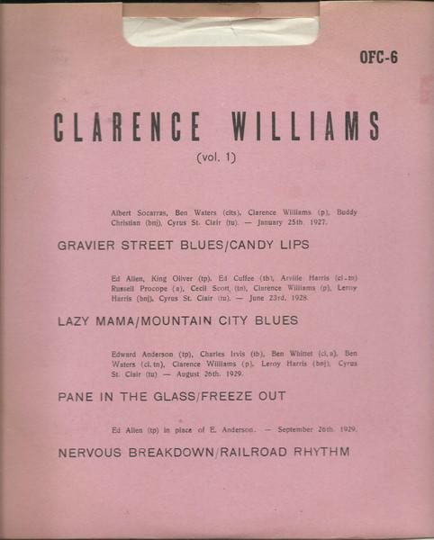 

10inch Record CLARENCE WILLIAMS Clarence Williams Vol. 1 OFC6 Only For Collec Argentina Jazz Used