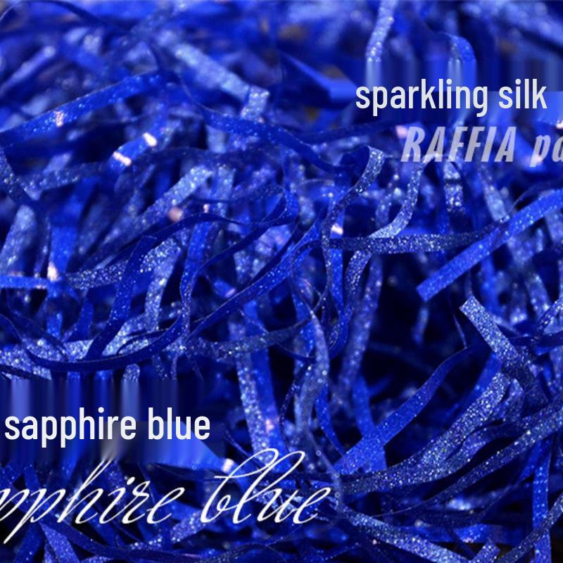 Raffia Papier Schnitzel Geschenkbox Füllmaterial - Glitzer Dekorative Konfetti für Partygeschenke