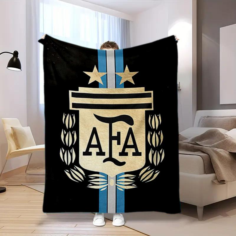 1PC Football pattern blanket, all season lightweight home office outdoor nap multifunctional blanket