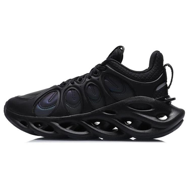 New LiNing Arc ACE Cushioning Breathable Lightweight Rebound Low Top Running Shoes Women's Black ARHP226-12