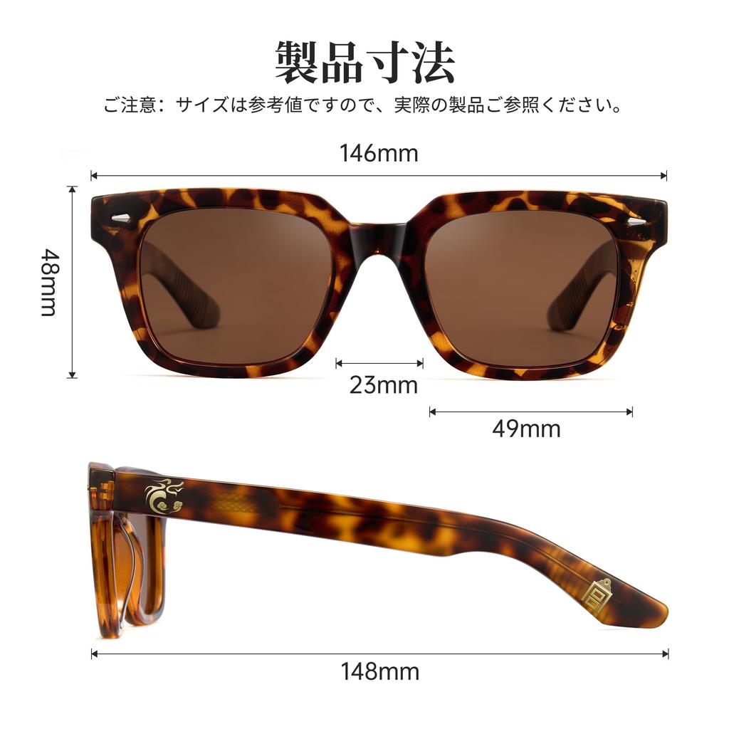 Sunglasses from the Forbidden Featuring a Dragon Acetate Polarized UV Unisex City, Design, Frame, Lenses, Protection, Stylish, (P1351W10