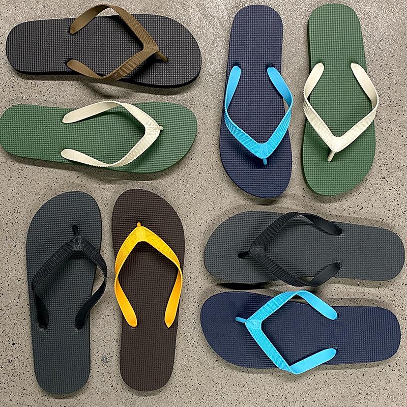 Men's Summer 2025 Non-Slip Flip-Flops: Trendy Outdoor Toe-Post Beach Sandals