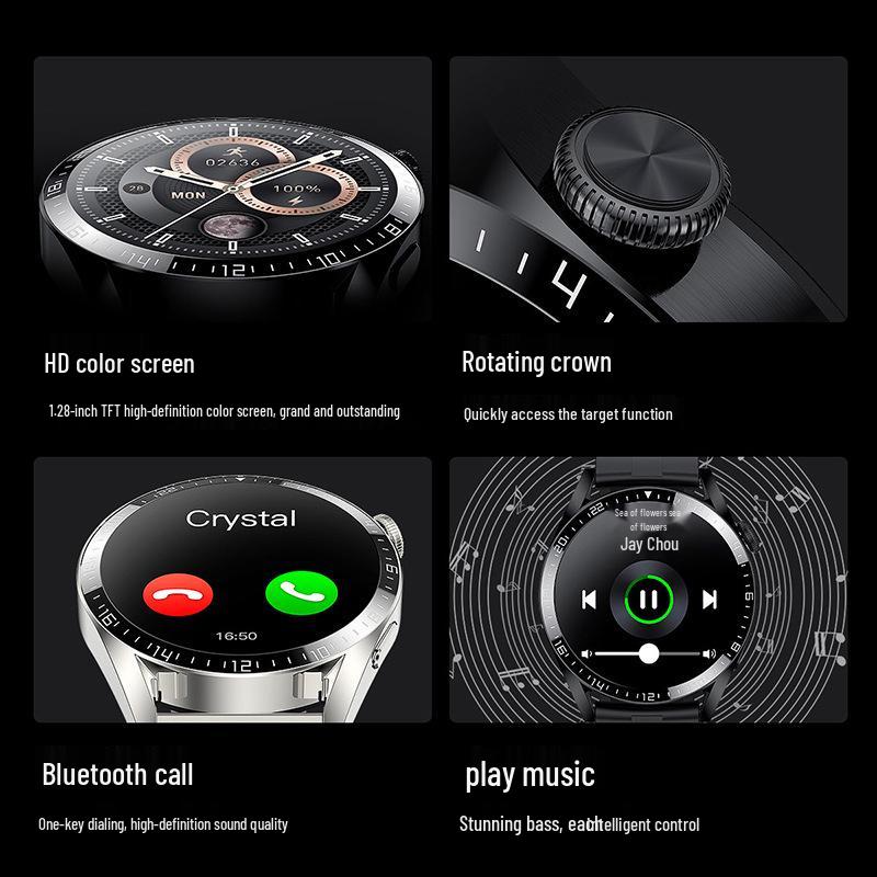 2025 Huaqiangbei Modell T05: High-End Smartwatch mit NFC, Wasserdicht, Multifunktional, Unisex-Design