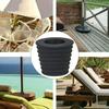 Umbrella Hole Ring Plug and Lid Set, Suitable for Glass Outdoor Terrace Table Deck Courtyard, Table Umbrella Hole Ring and Courtyard Table Umbrella