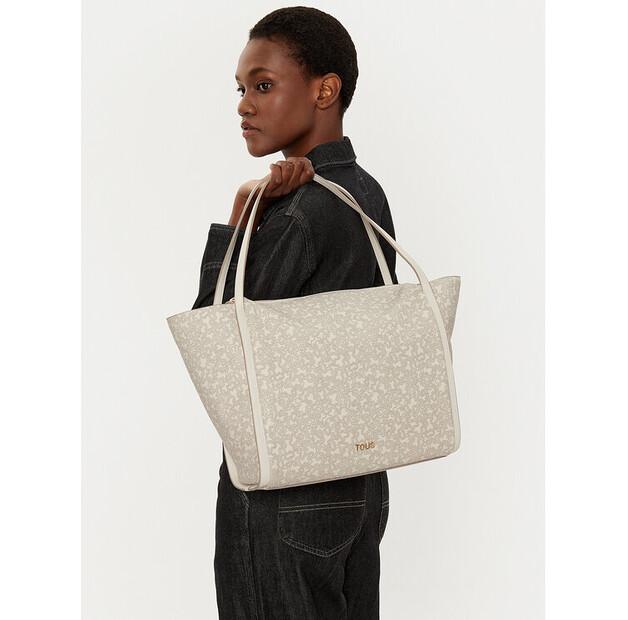 TOUS Kaos Mini Lines 2002183701 Beige Handbag