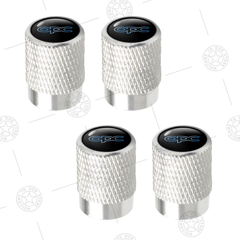 4pcs OPC Line Logo Car Wheel Tire Valve Caps Air Stem Aluminum Accessories For Opel Movano Rocks Insignia GSI Zafira Mokka Adam