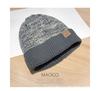 Fashionable Warm Knitted Hat Japanese Versatile With Velvet Ear Protection Hat
