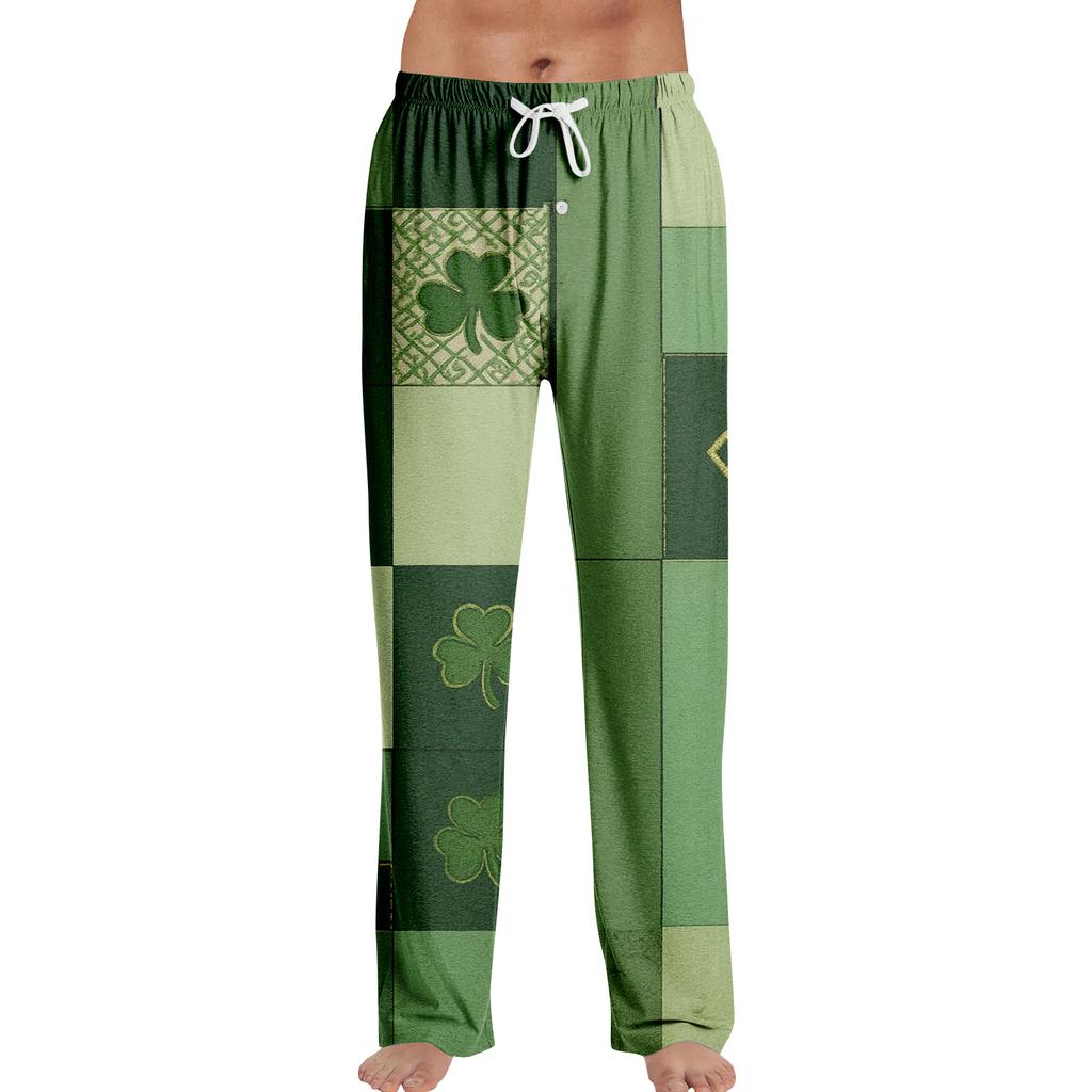 Men's St. Patrick's Day Print Home Sleep Pants