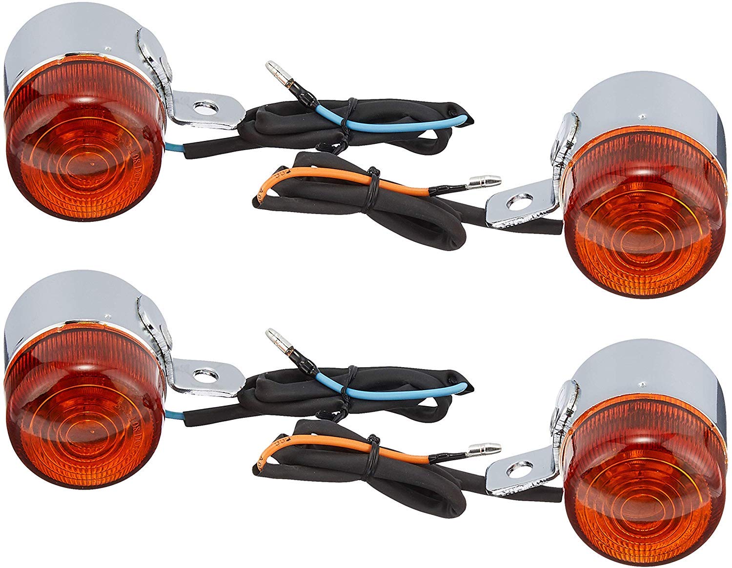 

Центр запчастей для мотоциклов 308611308611 Honda Monkey/Gorilla Z50J/AB27 Указатели поворота Передние и Задние Комплект из 4 штук оранжевый