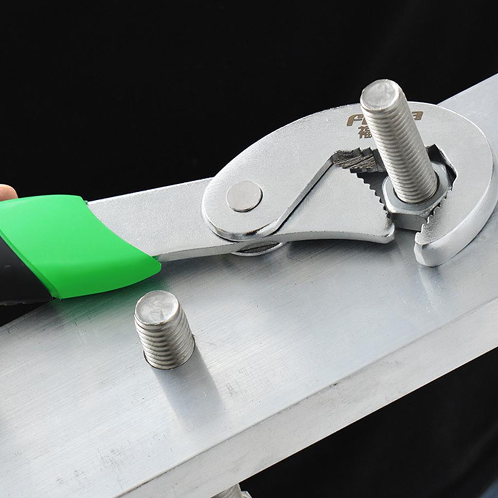 2Pieces Multi-function Bent Wrench Tool Set Outdoor Wrench Universal Wrench Multi-purpose Durable Movable Wrench