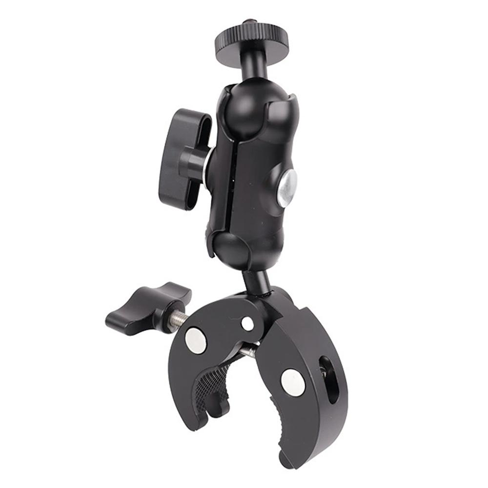 

F082 360 Degree Ball Head Mount Shock-Absorbing Motorcycle Handlebar Clamp Camera Photography Bracket A