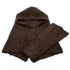 Devalier Capuchon Nek Balaclava met Arm Gezicht Kou Eén Maat Past Gebreide Muts voor Effen Kleur met Armwarmer, Warmer, Bedekkingen, Deksel, Bescherming, Alle, Vrouwen,