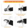 4Pcs/Set Adjustable Bed Sheet Grippers Belt Fastener Bed Sheet Clips Mattress Cover Blankets Quilt Holder Organize Gadgets