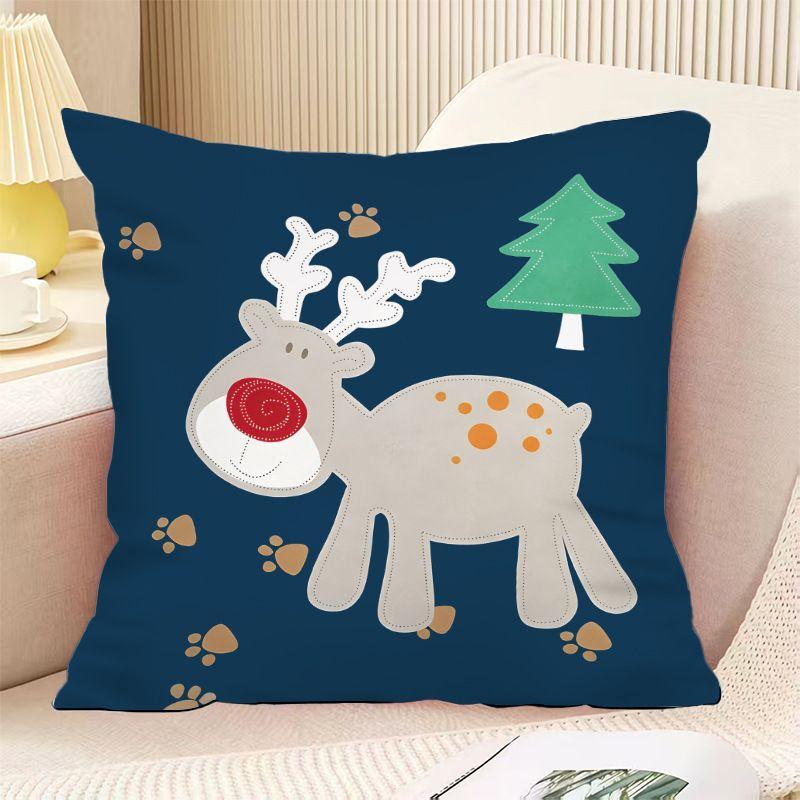 Crystal Velvet Winter Warmth Pillow, Home Decor Pillow for Sofas, Car Lumbar Support Pillow, Nap Pillow 35x35cm(without core)