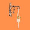 Hardware Wall Bracket with Bells for Hanging Bell/Macrame/Plant and pots/Lantern/Tealight/Wind Chimes/Multi Hanging (Size L18 X W3 X H18 CM)…