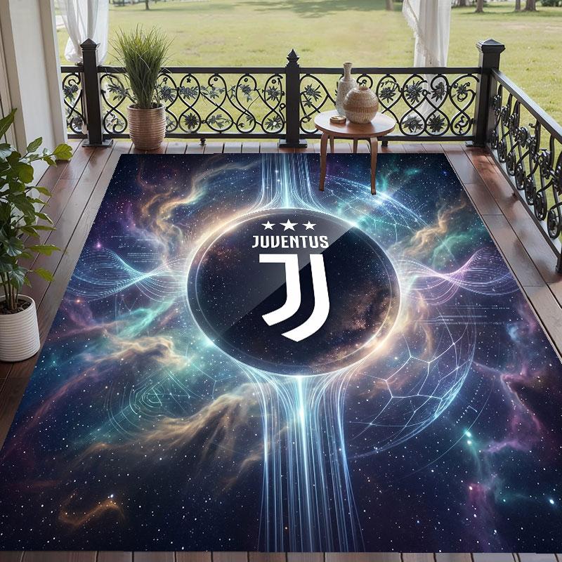 Soft Floor Carpet Juventus FC Pattern Area Rug Decorative Mat For Home Room Decoration